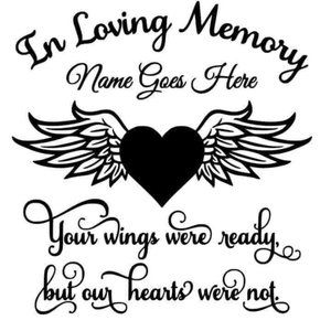In Loving Memory Window Decal